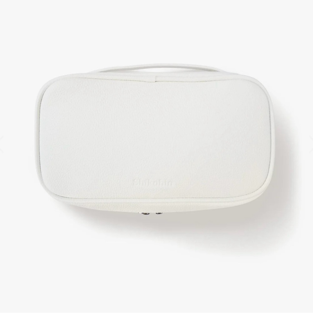 New Shikohin Vegan White Leather Travel Bag